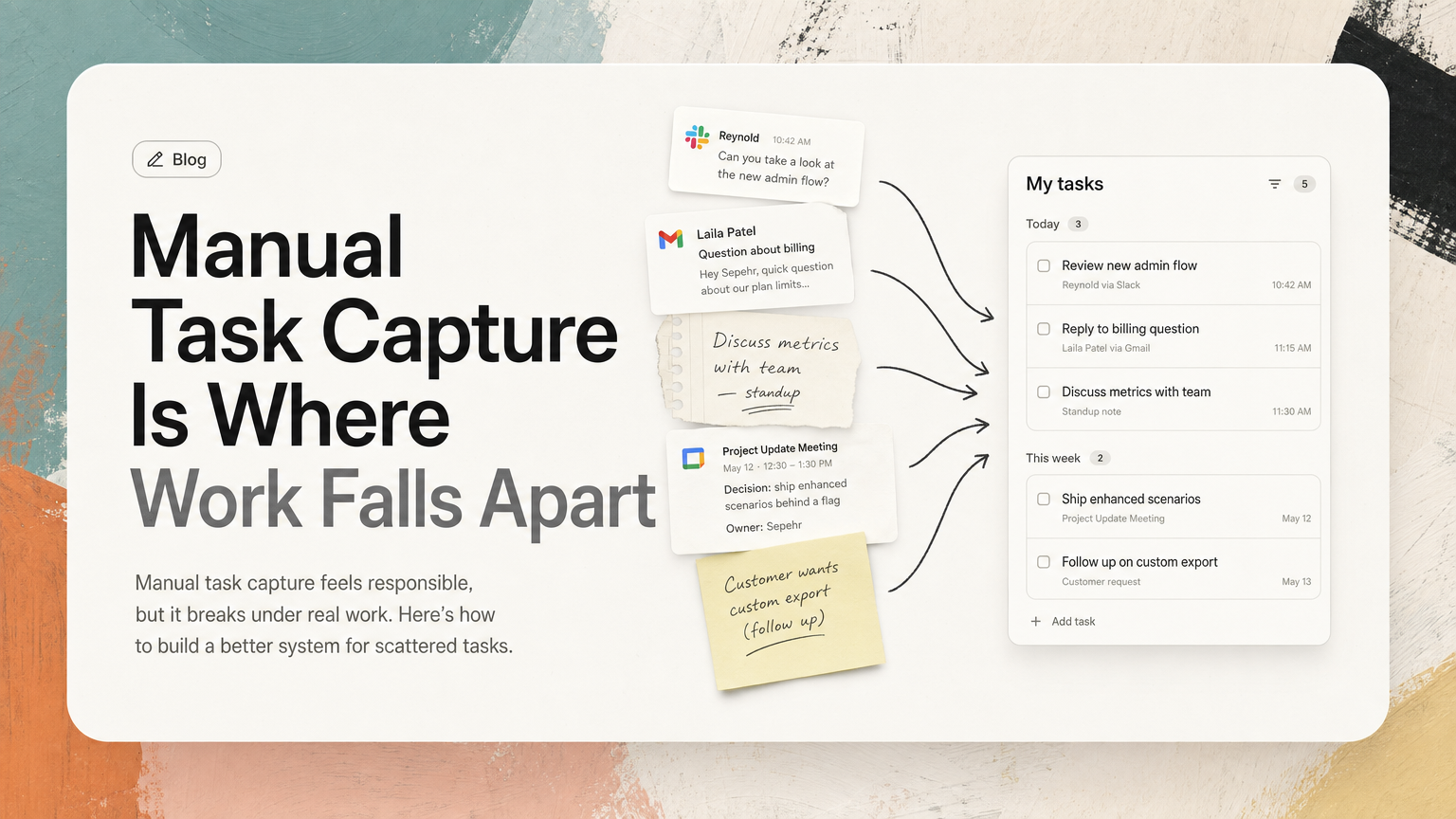 Work Capture Manual Task Capture Is Where Work Falls Apart | Ctrl