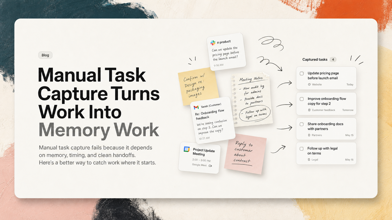 Task Snap Capture Manual Task Capture Turns Work Into Memory Work | Ctrl
